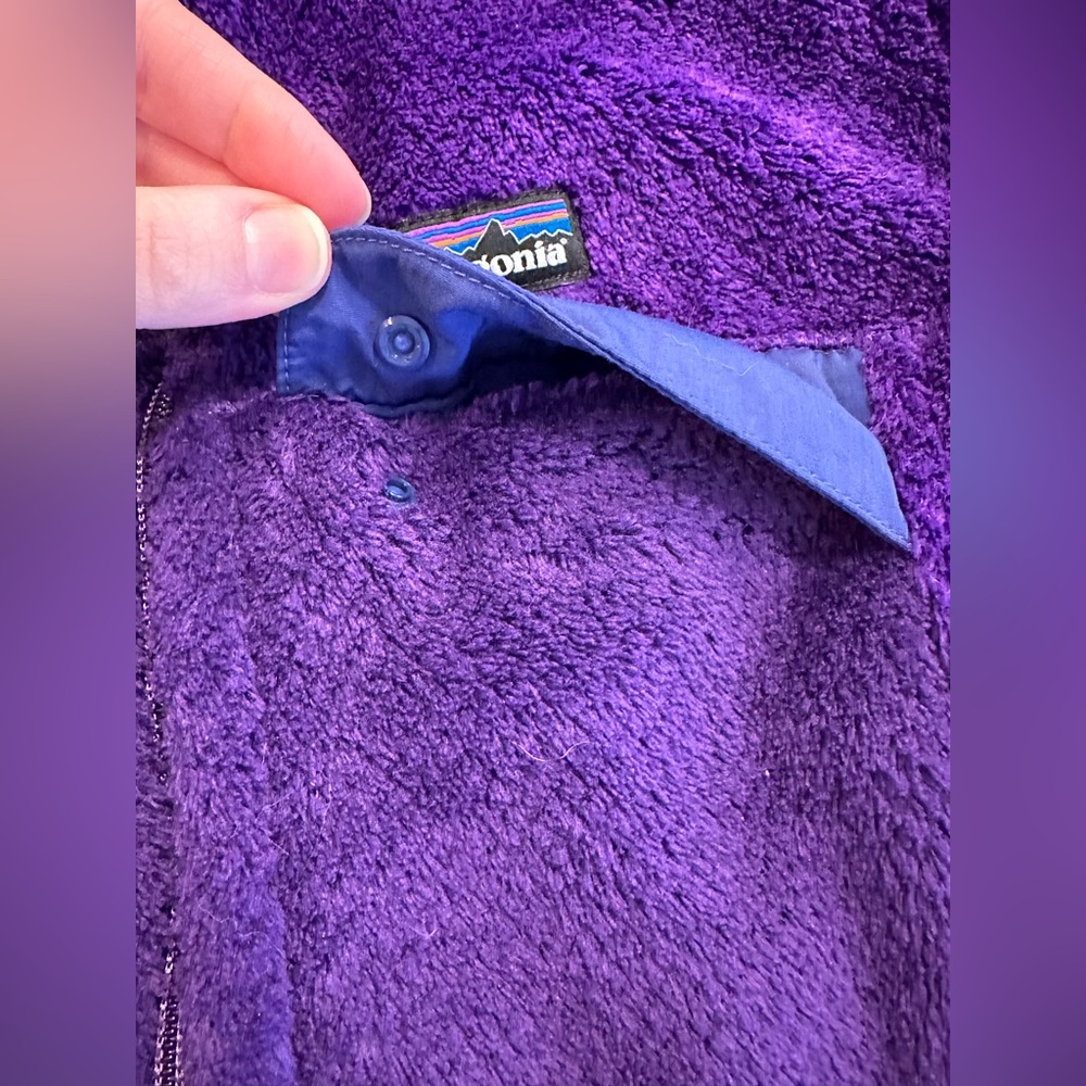 PATAGONIA Re-Tool Fleece Vest, Purple, Medium - Picture 5 of 7